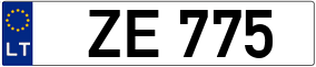 Trailer License Plate